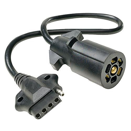 13821 Seachoice 7 Way Vehicle Trailer Plug Adapter Connector
