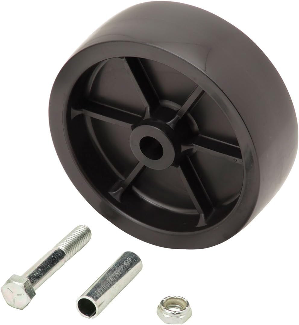 6811S00 Fulton 6" Black Trailer Jack Replacement Wheel Kit