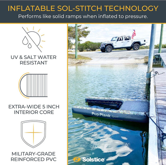 33250 Solstice Pup Plank Sport Inflatable Dog Ramp XL (Up To 200 Pounds)