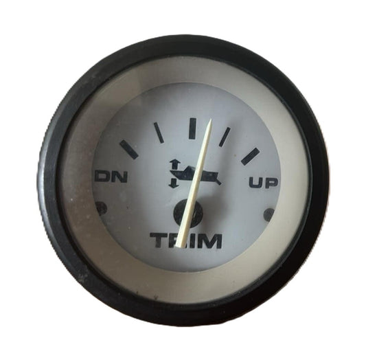 USED 61908P Sahara Series 2" White with Black Bezel Engine Trim Gauge