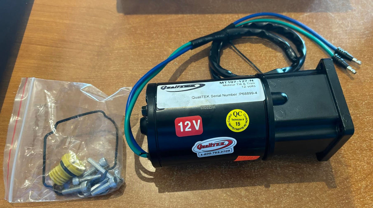 MT107-127-N Qualitek Mercury Tilt and Trim Motor 12 Volts