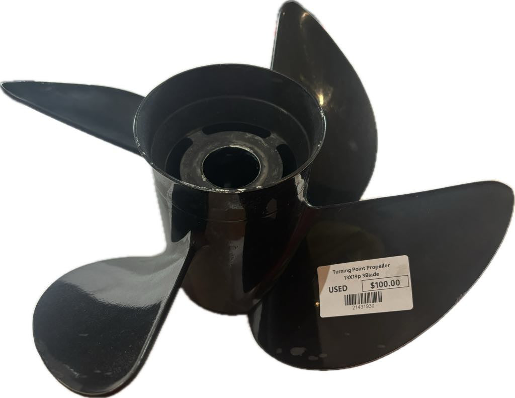 USED 21431930 Turning Point Prop 13x19P 3 Blade Aluminum