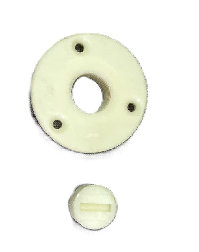 Universal White Plastic Garboard Replace Flat Screw Driver Drain