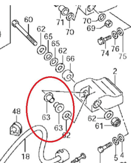 09306-10020 Suzuki Bush (Tiller Handle)