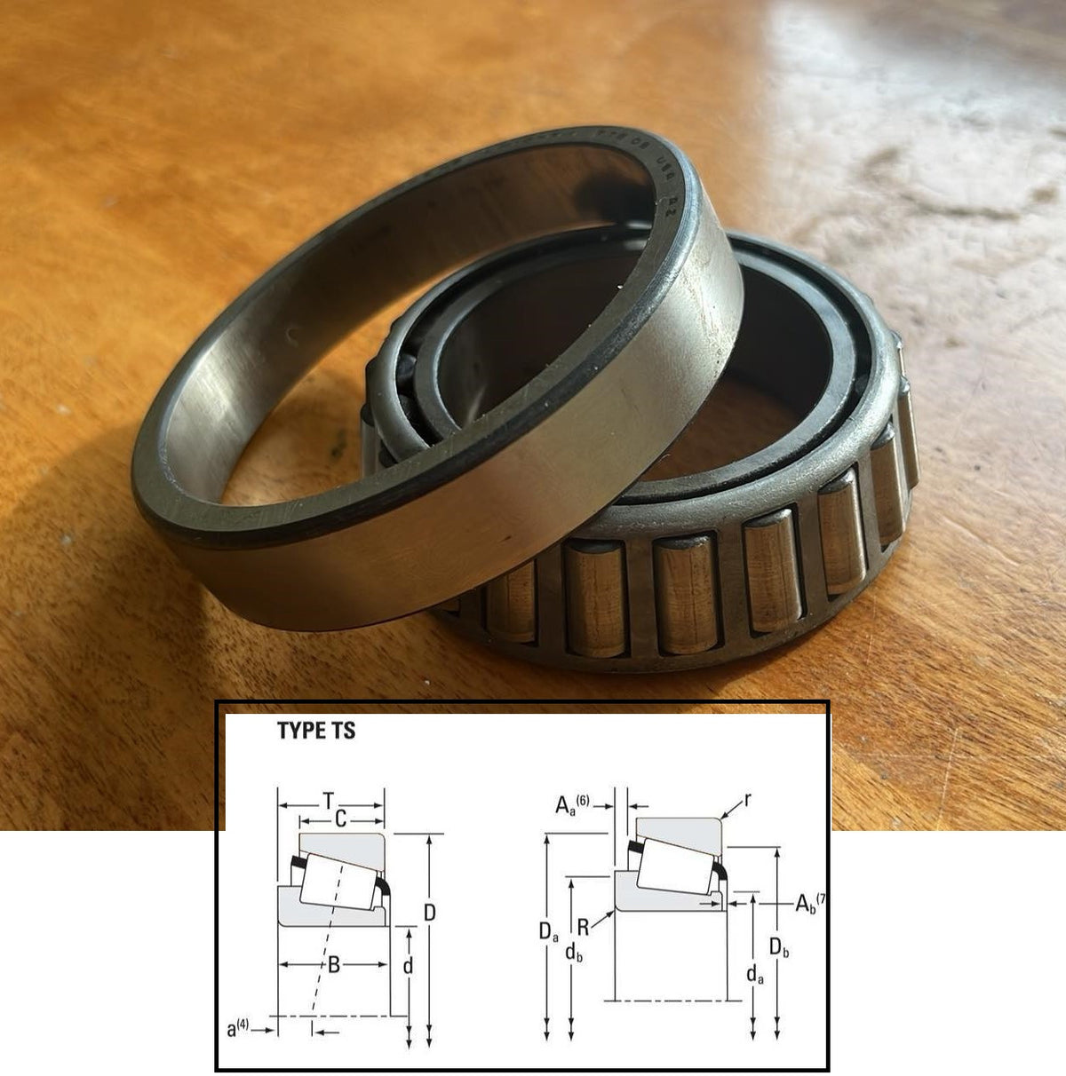 USED LM104949 + LM104911 Timken Tapered Roller Bearings Set