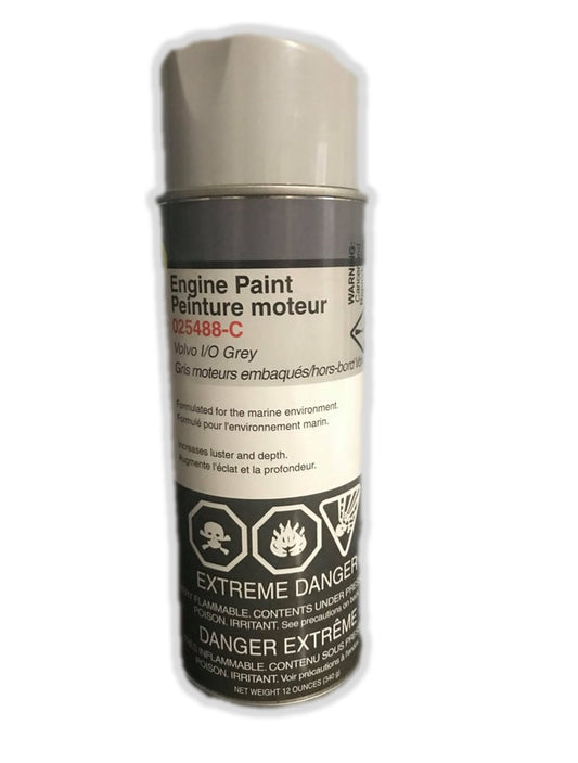 025488-C Moeller 1989+ Volvo Sterndrive Grey Engine Paint 12oz