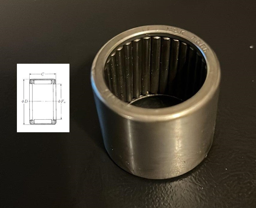USED B-1416 NSK Needle Roller Bearing 22.225x28.575x25.4
