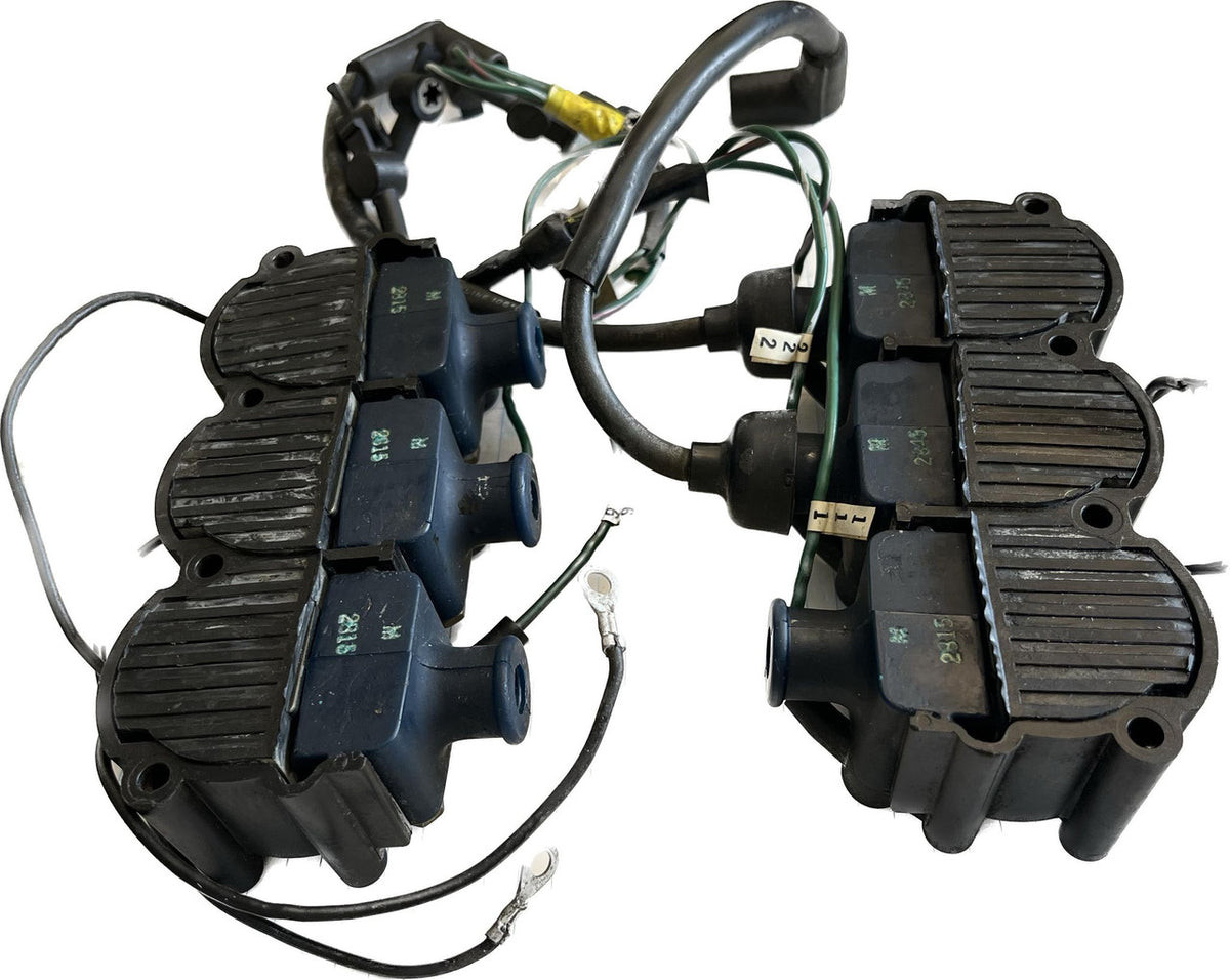 USED 832757A2 (x6) + 43542 (x2) Mercury Ignition Coil Set with Cover