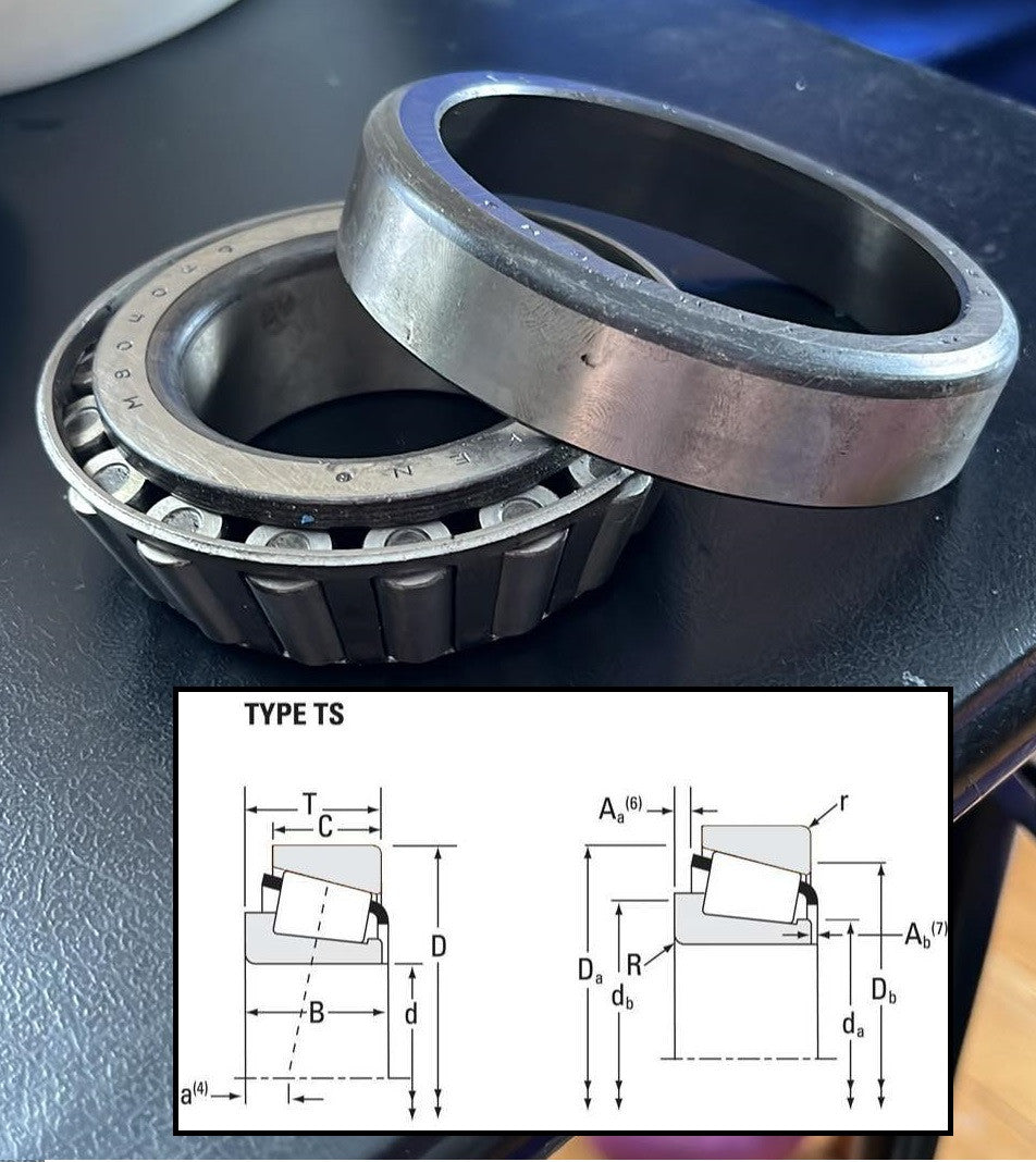 USED M804010 + M804049 Timken Tapered Roller Bearing & Race