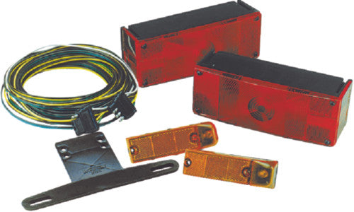 007509 Wesbar Low Profile Waterproof Trailer Light Kit 80