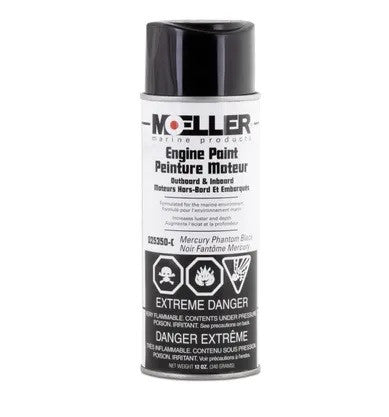025350-C Moeller Mercury Phantom Black Spray Paint 12oz