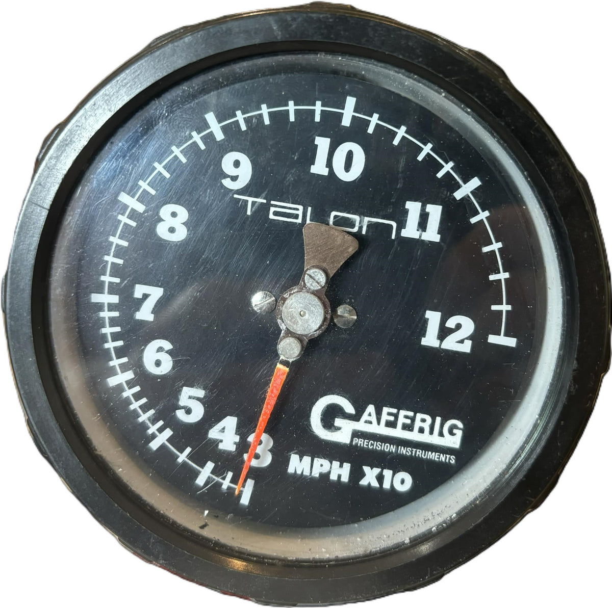 USED 4X10 Gaffrig Black 4-5/8″ 120 MPH Liquid Filled Speedometer