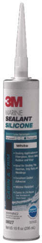 08029 3M Marine Mildew Res. Grade Clear Sealant Silicone 296ml