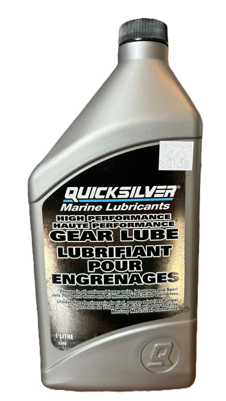 8M0222070 Quicksilver Mercury Gear Lube High Performance 75hp & Above