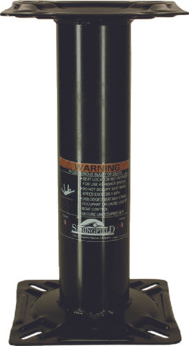 1561106 Springfield 13” Black Econo Boat Seat Pedestal Fixed Height