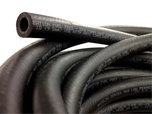 16-368-0566 Shields 5/16” Type A1-15 Series 368 Black Fuel Line (Per Foot)
