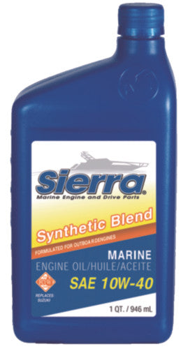 18-9551-2 Sierra 10W40 FCW 4-Cycle Suzuki Outboard Synthetic Blend Oil 946ml