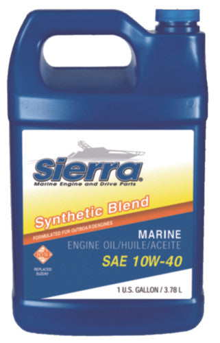 18-9551-3 Sierra 10W40 FCW 4-Cylcle Outboard Synthetic Blend Oil 3.78L