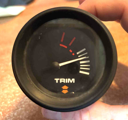 USED 15113A4 Quicksilver Mercury Black 2" Power Trim Gauge