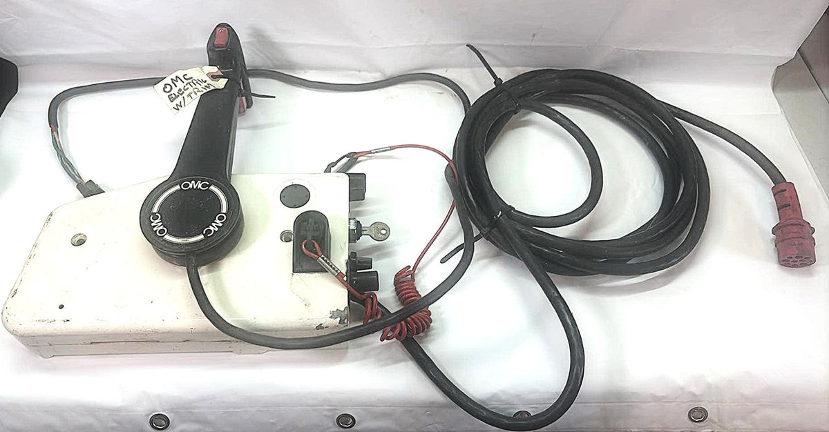 USED 396106 OMC Johnson Evinrude Side Mount Remote Control Box w Trim