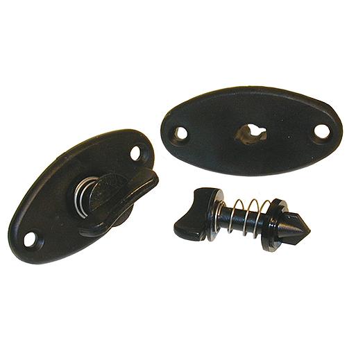 WSH1PRDP T-H Marine Black Windshield Holder Clips (pair)