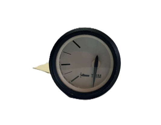 764090 Used Evinrude Johnson Trim Gauge 2" White & Black Marine Boat