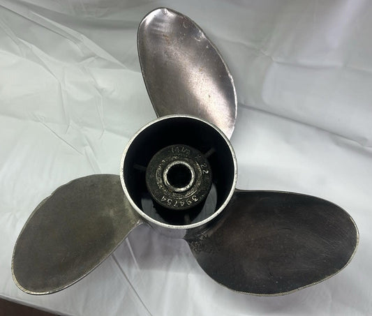 USED 394754 Raker Prop Johnson Evinrude Stainless Steel 14 1/2 x 22P