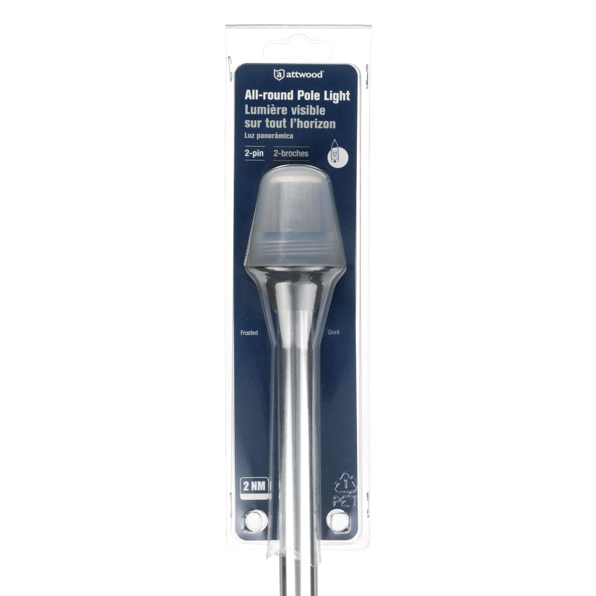 511024-7 Attwood All-around Pole Light 2 Pin