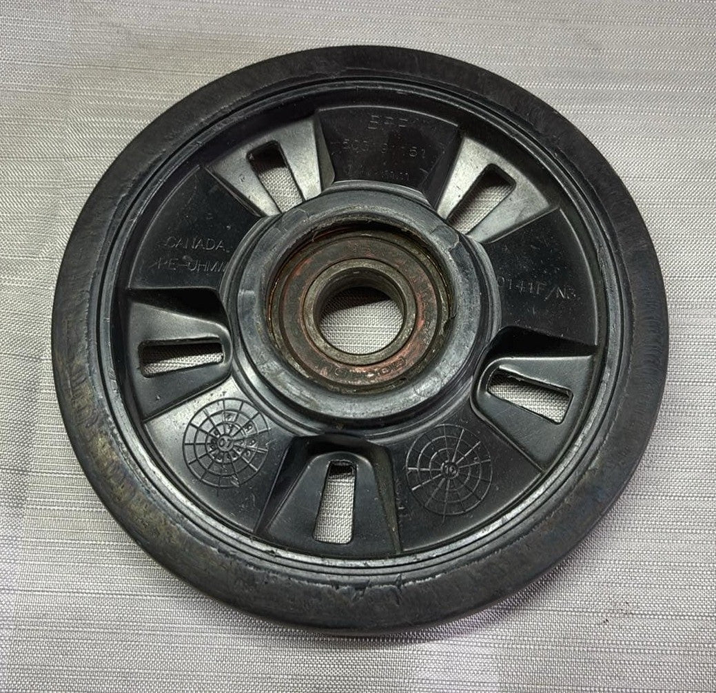 USED 503191151 BRP SkiDoo 141mm Black Idler Bogey Wheel