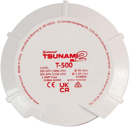 5620-6 Attwood Tsunami T500 Mk2 Replacement Motor For Bilge Pump