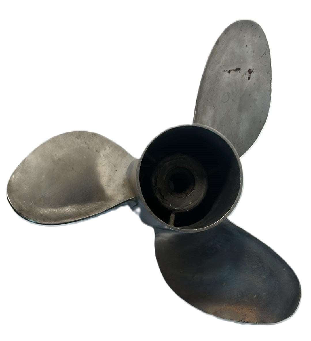 USED 177337 Raker Prop Johnson Evinrude Stainless Steel 14 1/2 x 28P