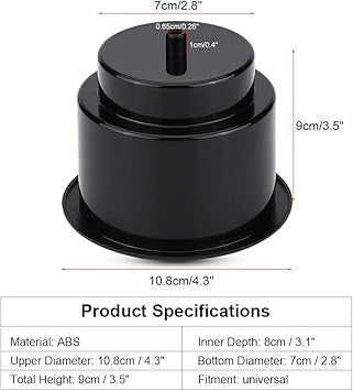 Universal White Drink Cup Holder Mount Storage with Drain Hole