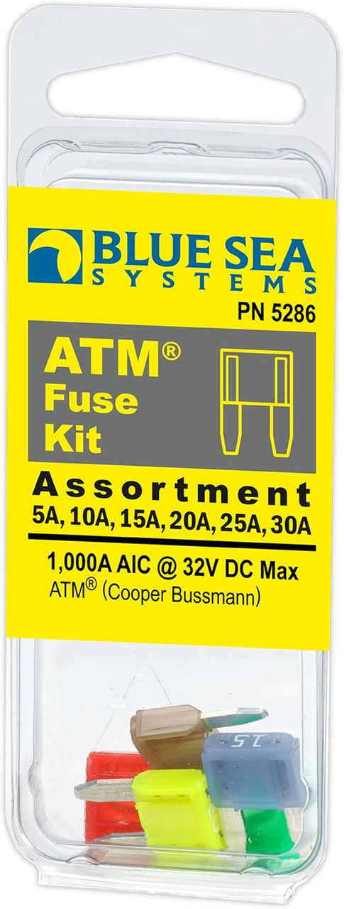 5286 Blue Sea Fuses ATM AIC 5 / 10 / 15 / 20 / 25 / 30 Amp (1 of each)