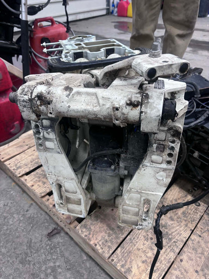 USED 5034528 Johnson Suzuki 20" Exhaust Housing Mid-Section w Power Trim & Tilt 60-70hp
