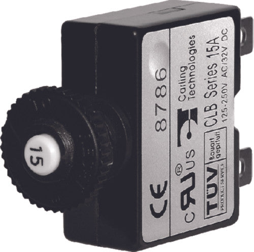 7056 Blue Sea Systems Push Button Circuit Breaker 15 amp