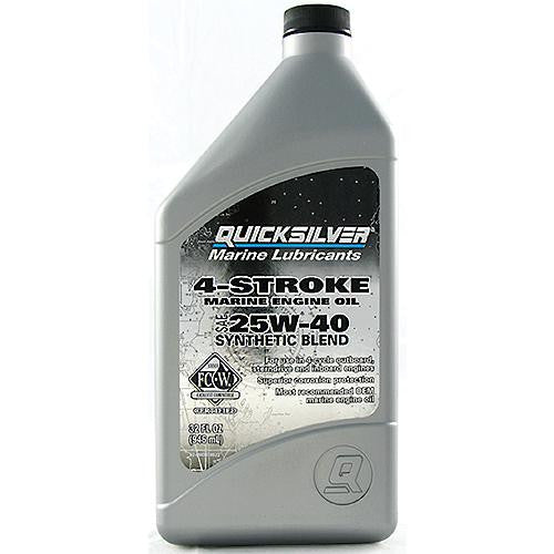 8M0078635 Quicksilver Mercury SAE 25W-40 Synthetic Blend Oil 1L