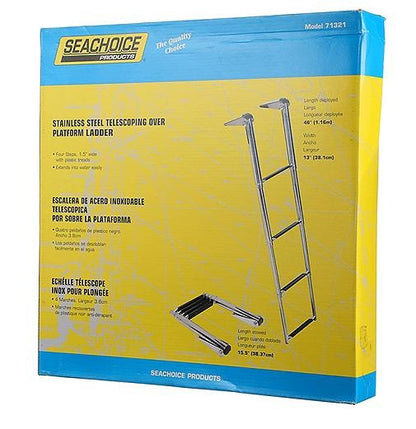 Seachoice Telescoping Ladder Only for Universal Swim Platform With Top Mount Ladder