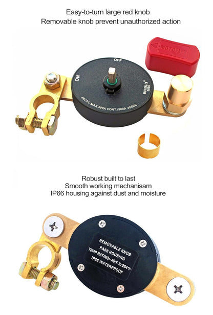 5006 MOTOFLEX Battery Disconnect Switch 12V-48V Battery Cut Off Switch
