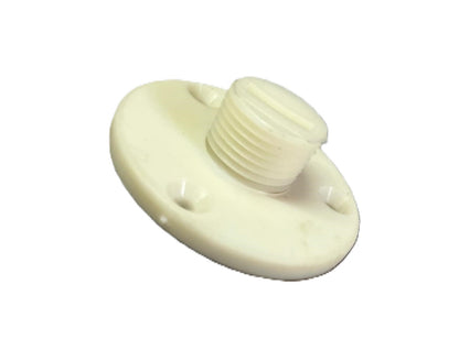 Universal  White Plastic Garboard Replace Flat Screw Driver  Drain