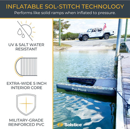33250 Solstice Pup Plank Sport Inflatable Dog Ramp XL (Up To 200 Pounds)