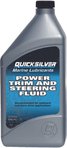 92-858075Q01 Quicksilver Power Trim And Steering Hydraulic Fluid 946 mL