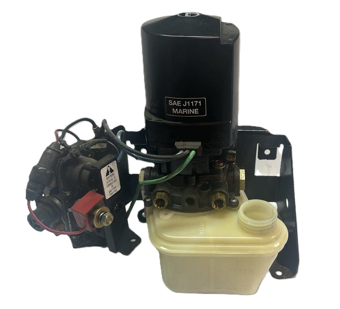 USED 865380A25 Mercruiser Power Trim & Tilt Pump + Bracket  SAE J1171 NO CAP