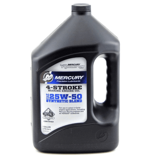8M0078014 Mercury 4 Stroke Engine 25W-50 Synthetic Blend Oil  4L