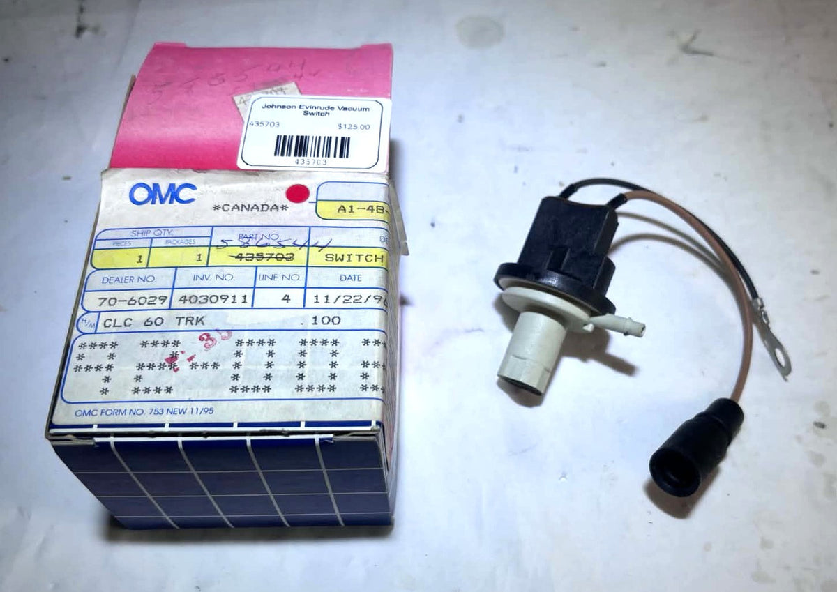 435703 OMC Johnson Evinrude Vacuum Switch V4 V6 V8