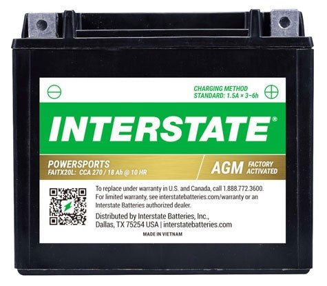 FAITX20L Interstate Batteries PWC AGM Battery