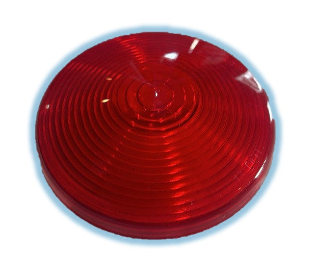 SAE-STI-18-DOT 4 1/4in Red Round Trailer Lens