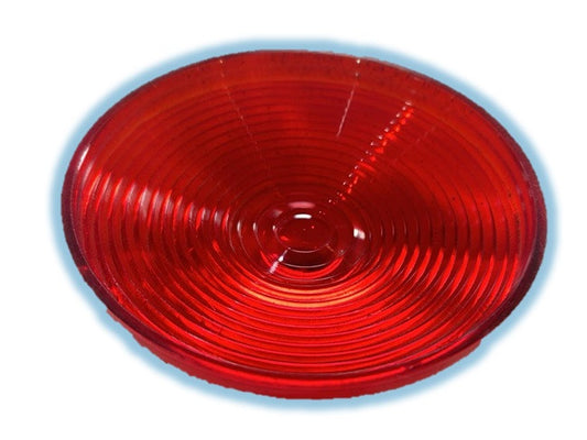 SAE-STI-18-DOT 4 1/4in Red Round Trailer Lens