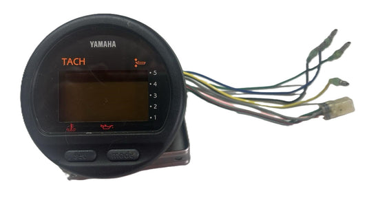 USED 6Y5-8350T-D0-00 Yamaha Multifunction Digital Gauge Tachometer