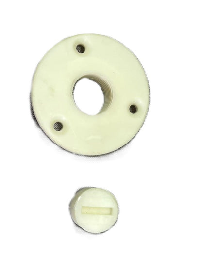 Universal  White Plastic Garboard Replace Flat Screw Driver  Drain