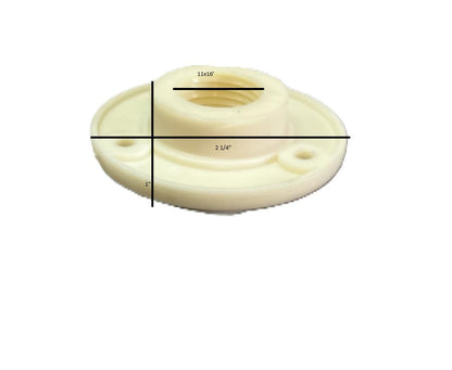 Universal  White Plastic Garboard Replace Flat Screw Driver  Drain